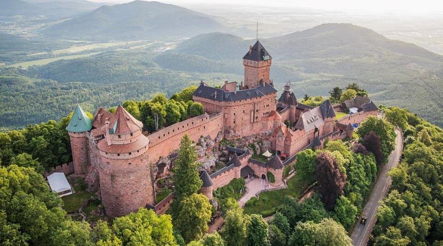 Au Pied Du Chateau Orschwiller Kültér fotó